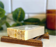 Load image into Gallery viewer, Tan and yellow soap bar with honeycomb top
